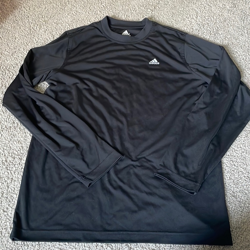 Adidas black long sleeve men’s size S